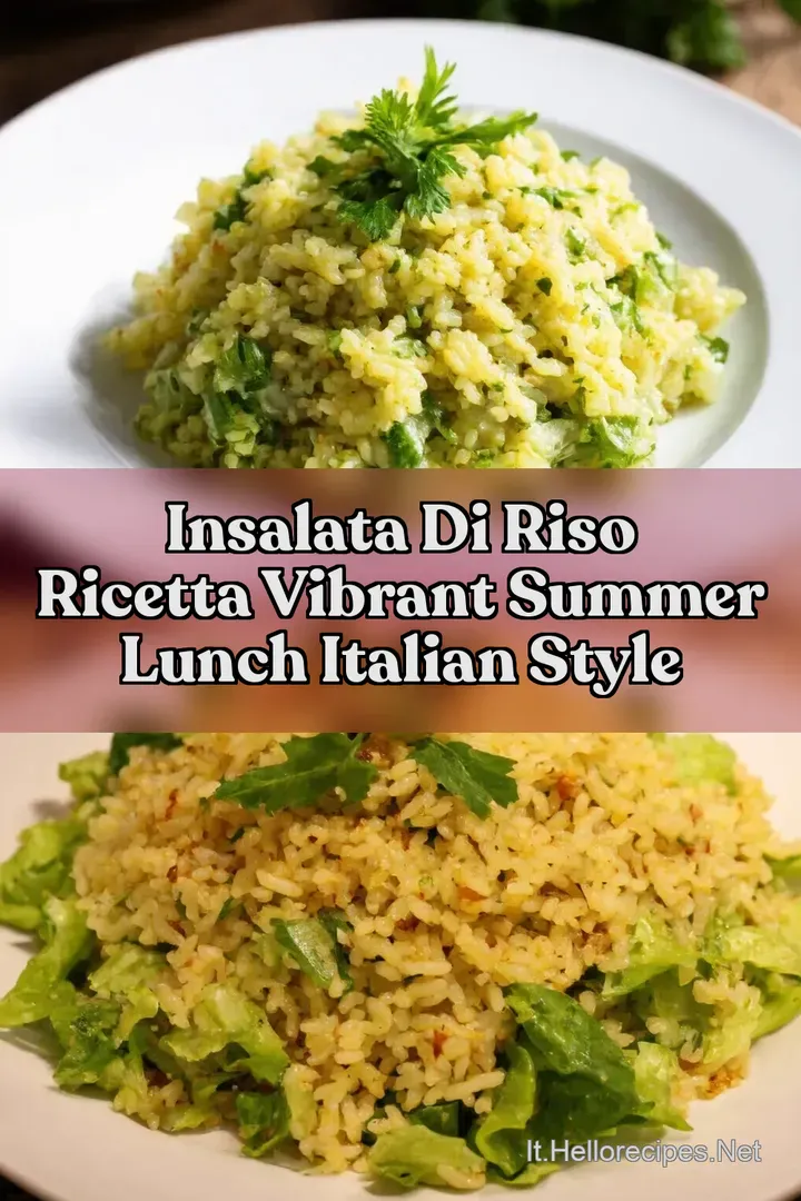 Insalata di Riso Ricetta Vibrant Summer Lunch Italian Style