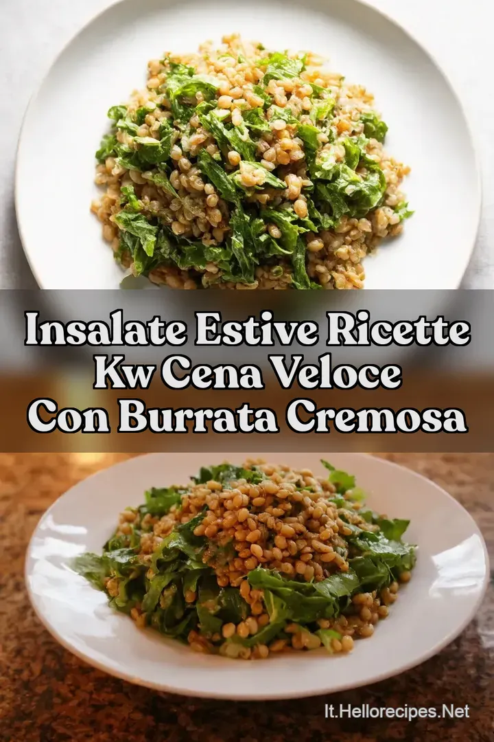 Insalate estive ricette kw Cena Veloce con Burrata Cremosa