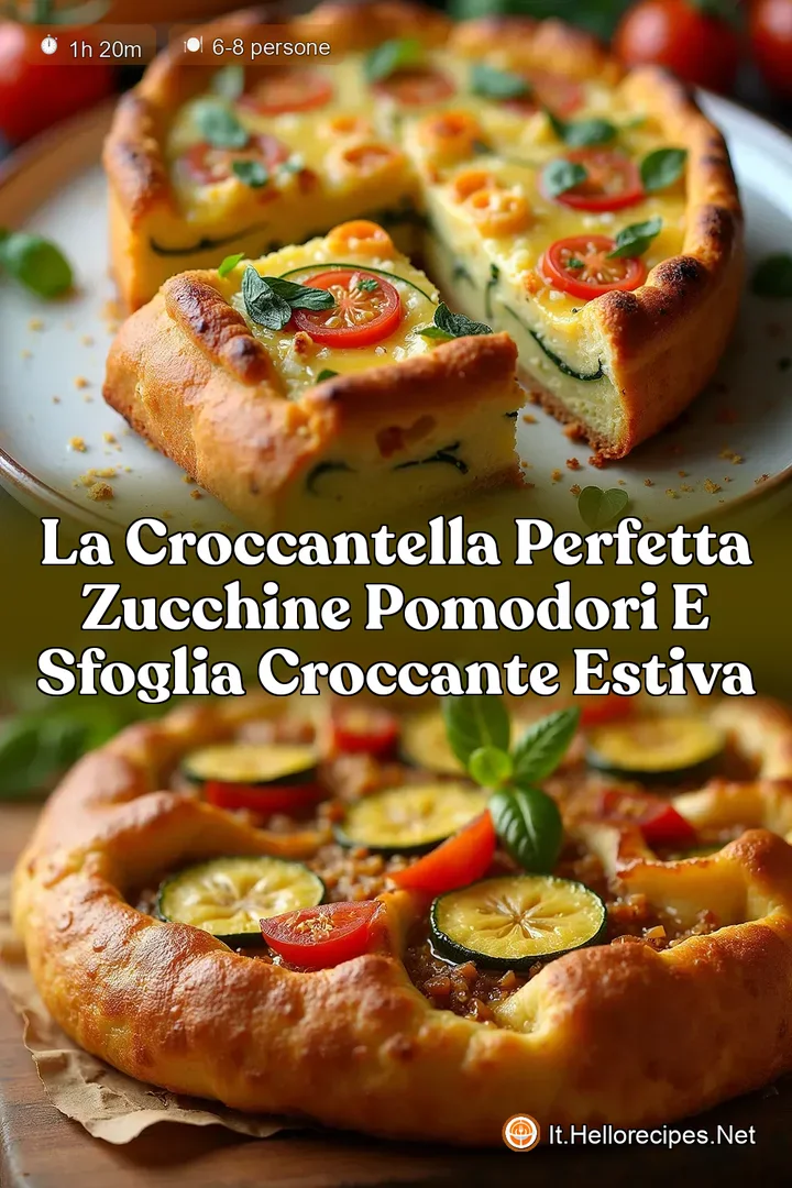 La Croccantella Perfetta Zucchine Pomodori e Sfoglia Croccante Estiva