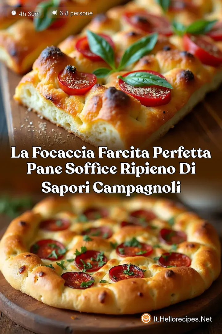 La Focaccia Farcita Perfetta Pane Soffice Ripieno di Sapori Campagnoli