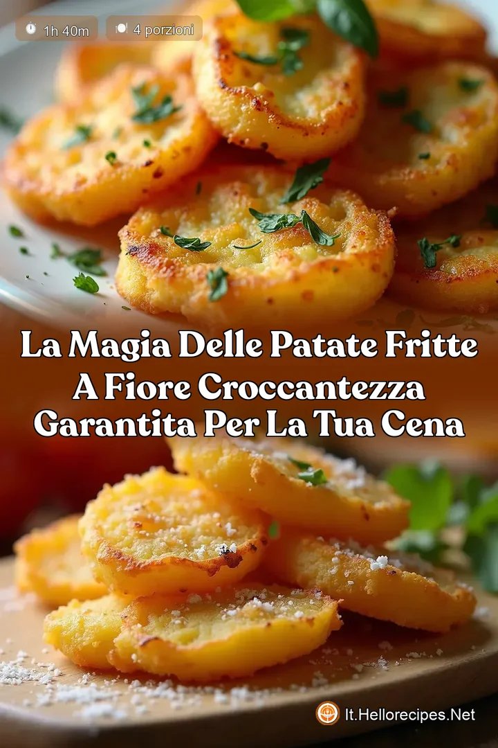 La Magia delle Patate Fritte a Fiore Croccantezza Garantita per la Tua Cena