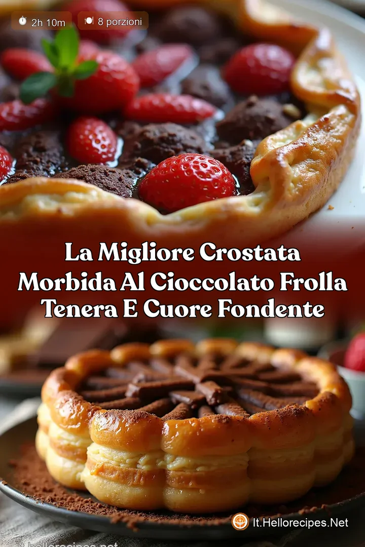 La Migliore Crostata Morbida al Cioccolato Frolla Tenera e Cuore Fondente