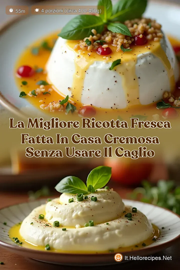 La Migliore Ricotta Fresca Fatta in Casa Cremosa Senza Usare il Caglio