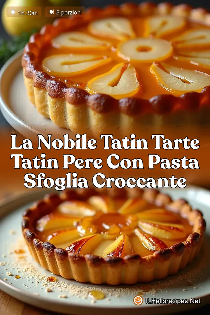 La Nobile Tatin Tarte Tatin Pere con Pasta Sfoglia Croccante