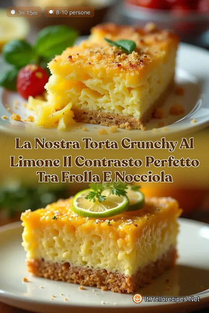 La Nostra Torta Crunchy al Limone Il Contrasto Perfetto Tra Frolla e Nocciola