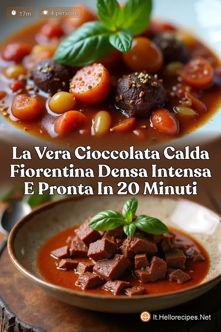La Vera Cioccolata Calda Fiorentina Densa Intensa e Pronta in 20 Minuti