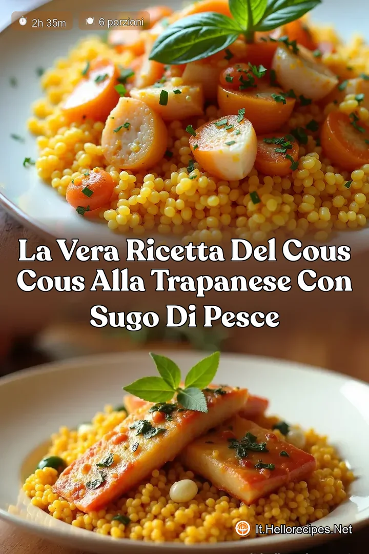 La Vera Ricetta del Cous Cous alla Trapanese con Sugo di Pesce