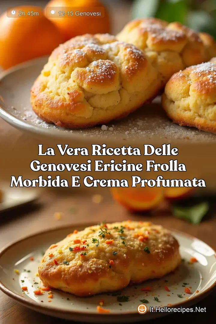 La Vera Ricetta delle Genovesi Ericine Frolla Morbida e Crema Profumata