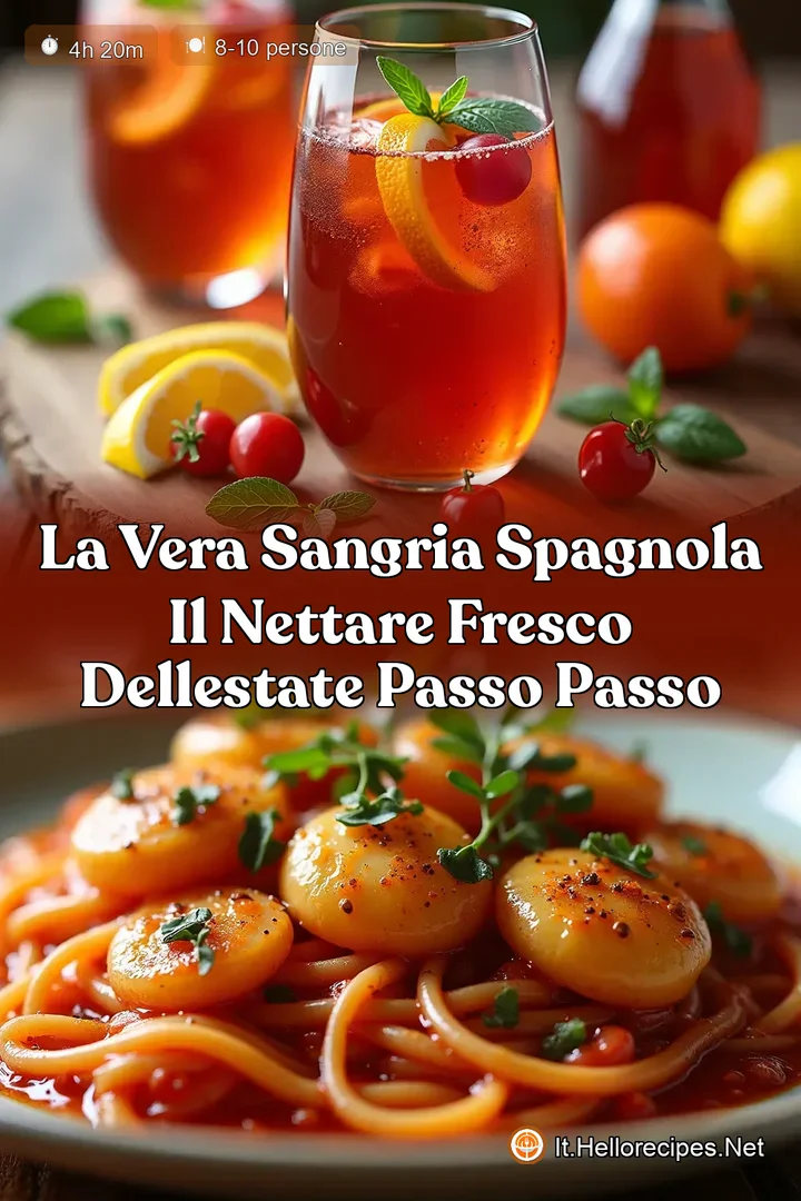 La Vera Sangria Spagnola Il Nettare Fresco dellEstate Passo Passo