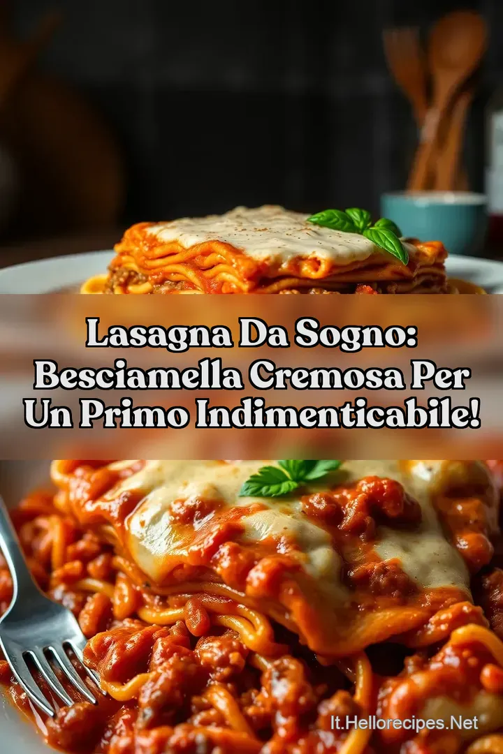 Lasagna da Sogno: Besciamella Cremosa per un Primo Indimenticabile!