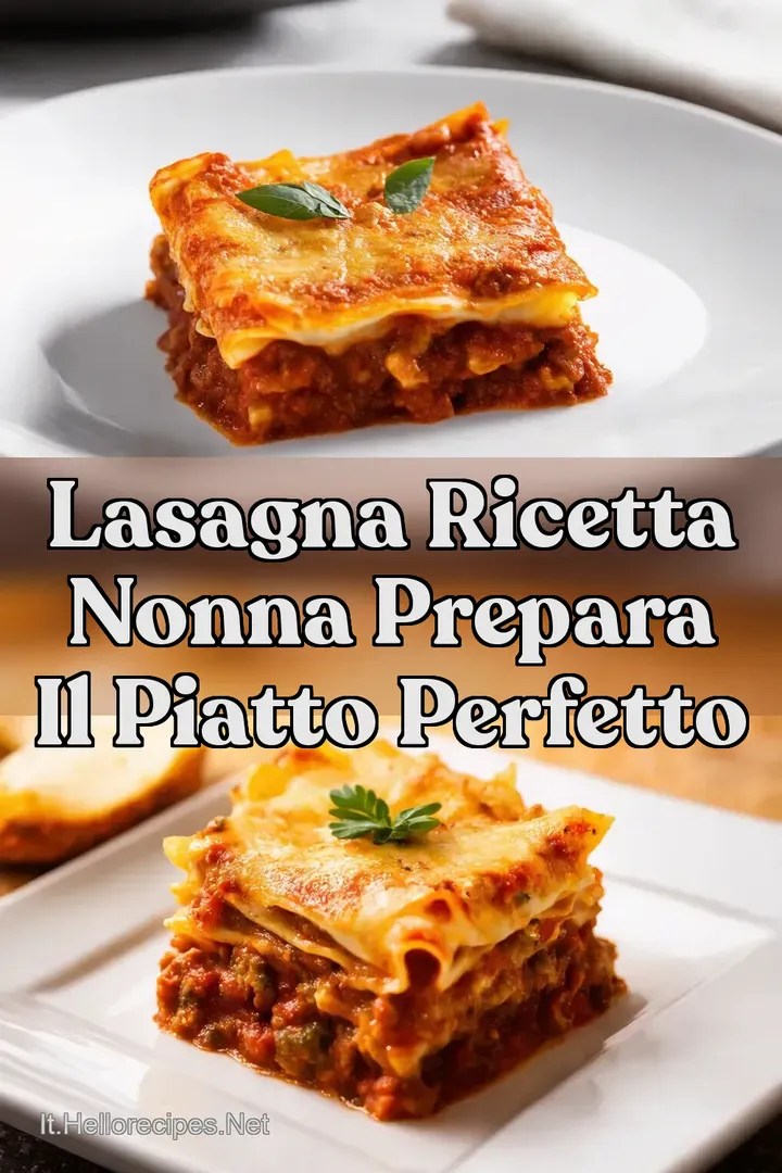 Lasagna Ricetta Nonna Prepara il piatto perfetto