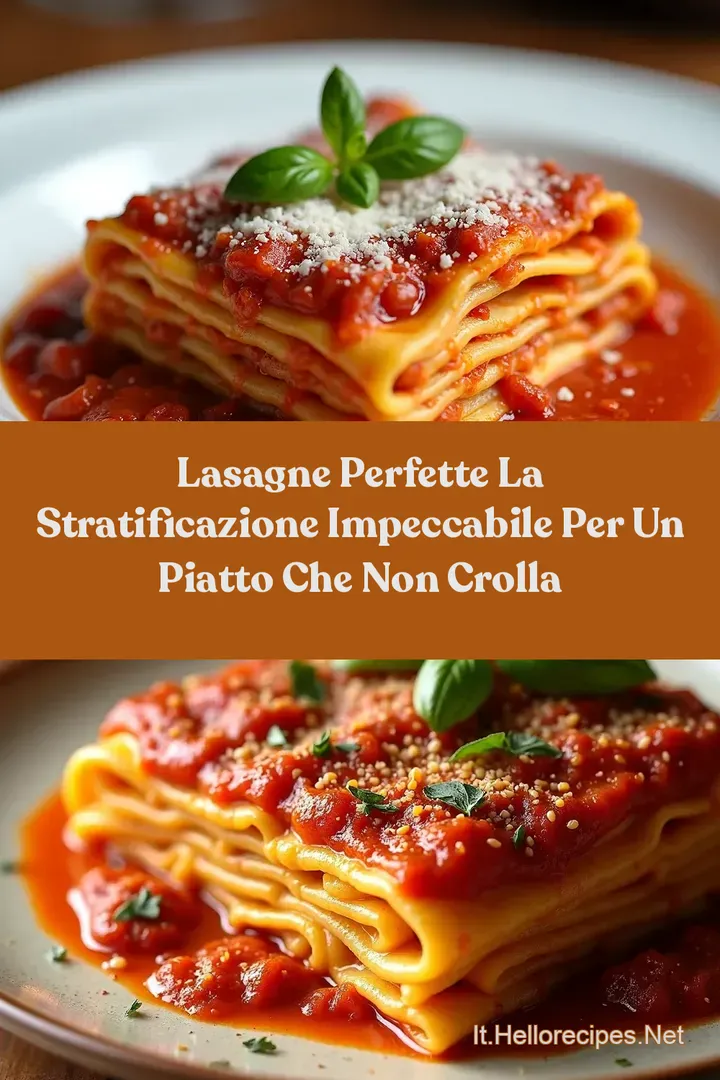 Lasagne Perfette La Stratificazione Impeccabile per un Piatto Che Non Crolla