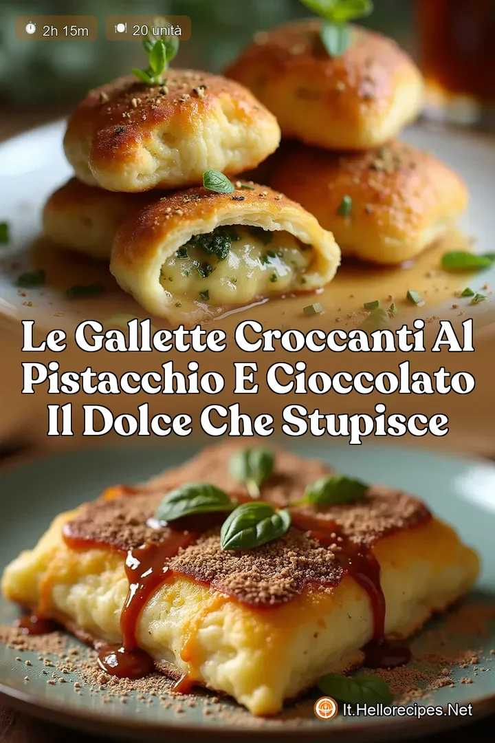 Le Gallette Croccanti al Pistacchio e Cioccolato Il Dolce che Stupisce
