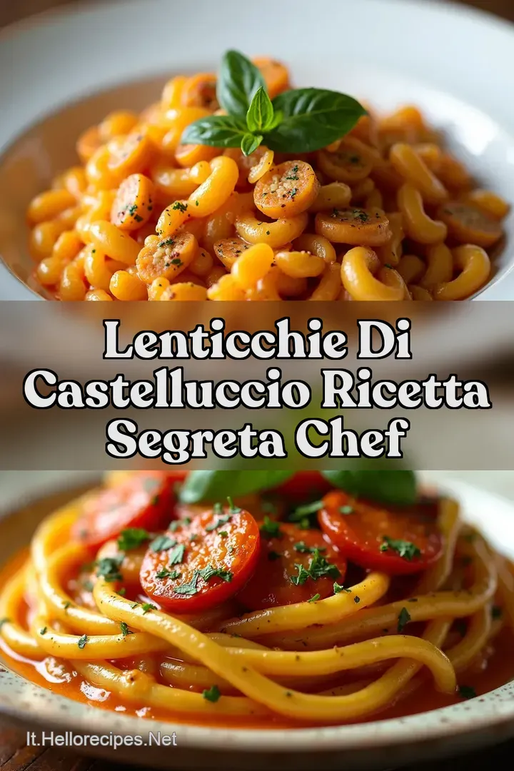 Lenticchie di Castelluccio Ricetta Segreta Chef
