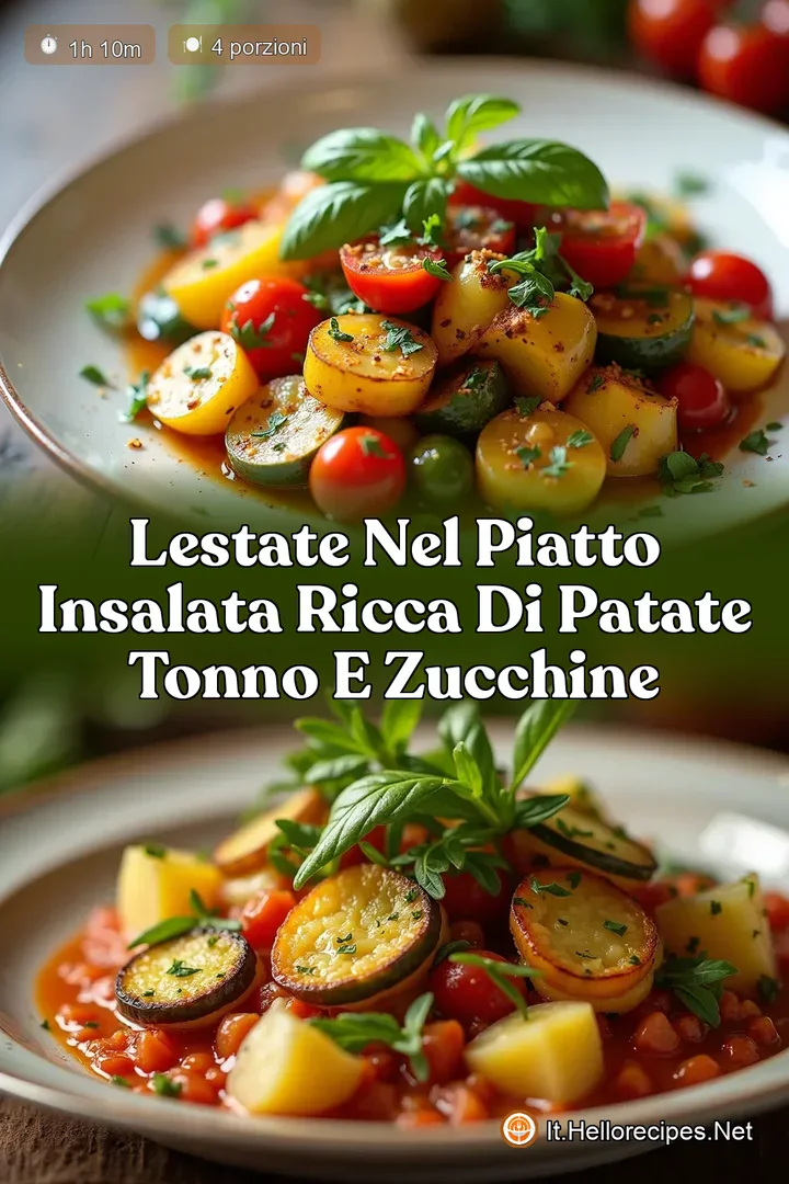 LEstate nel Piatto Insalata Ricca di Patate Tonno e Zucchine