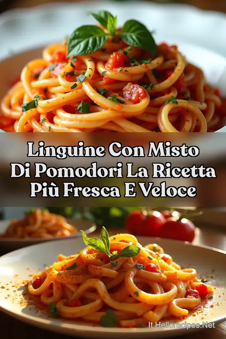 Linguine con Misto di Pomodori La Ricetta pi&ugrave; Fresca e Veloce