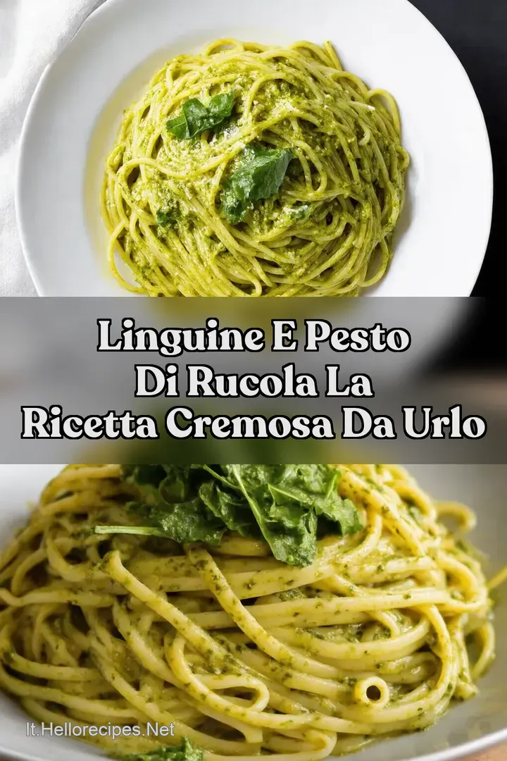 Linguine e Pesto di Rucola La Ricetta Cremosa da Urlo