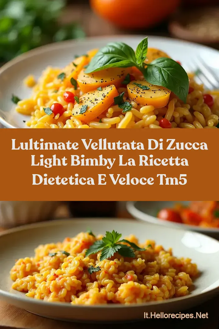 LUltimate Vellutata di Zucca Light Bimby La Ricetta Dietetica e Veloce TM5