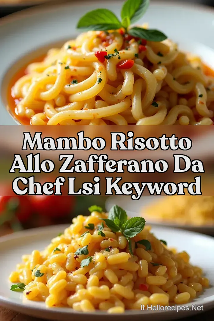 Mambo Risotto allo Zafferano da Chef LSI Keyword