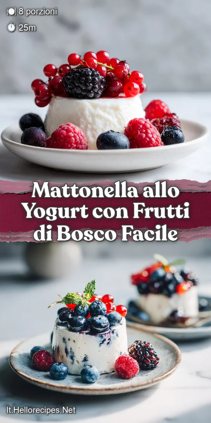 Close-up of a luscious yogurt dessert featuring plump raspberries, blueberries, and creamy white layers. Cold and inviting...