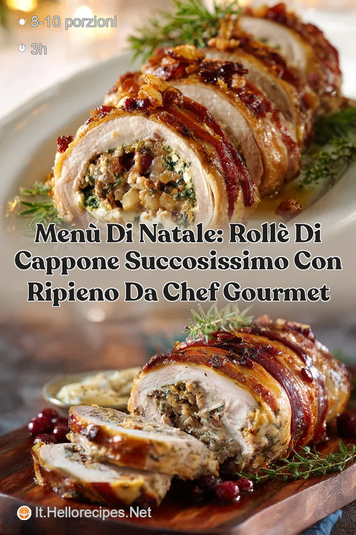 Men&ugrave; di Natale: Roll&egrave; di Cappone Succosissimo con ripieno da chef gourmet
