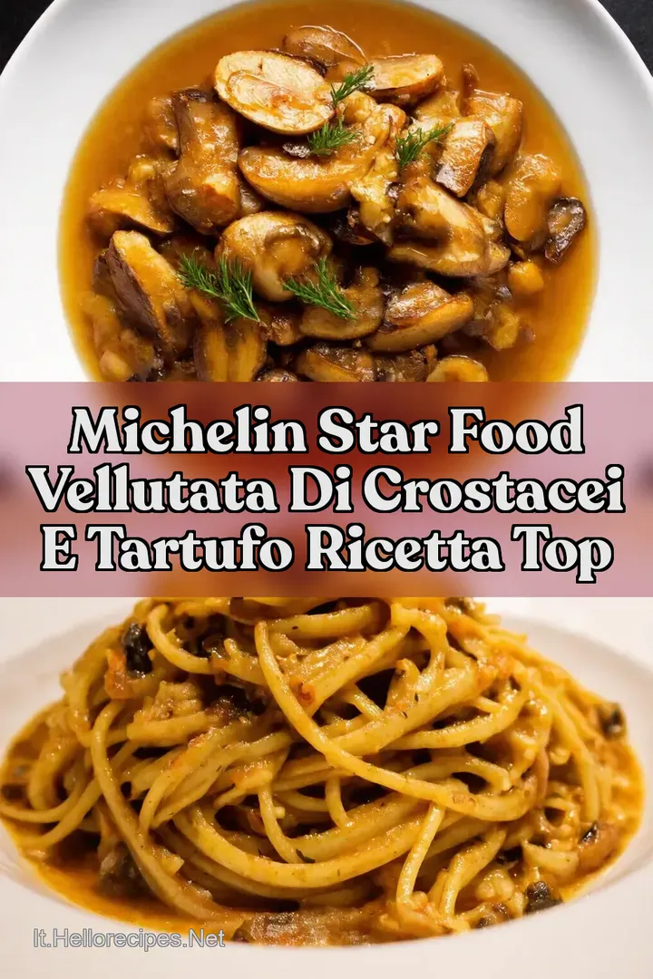 Michelin Star Food Vellutata di Crostacei e Tartufo Ricetta Top