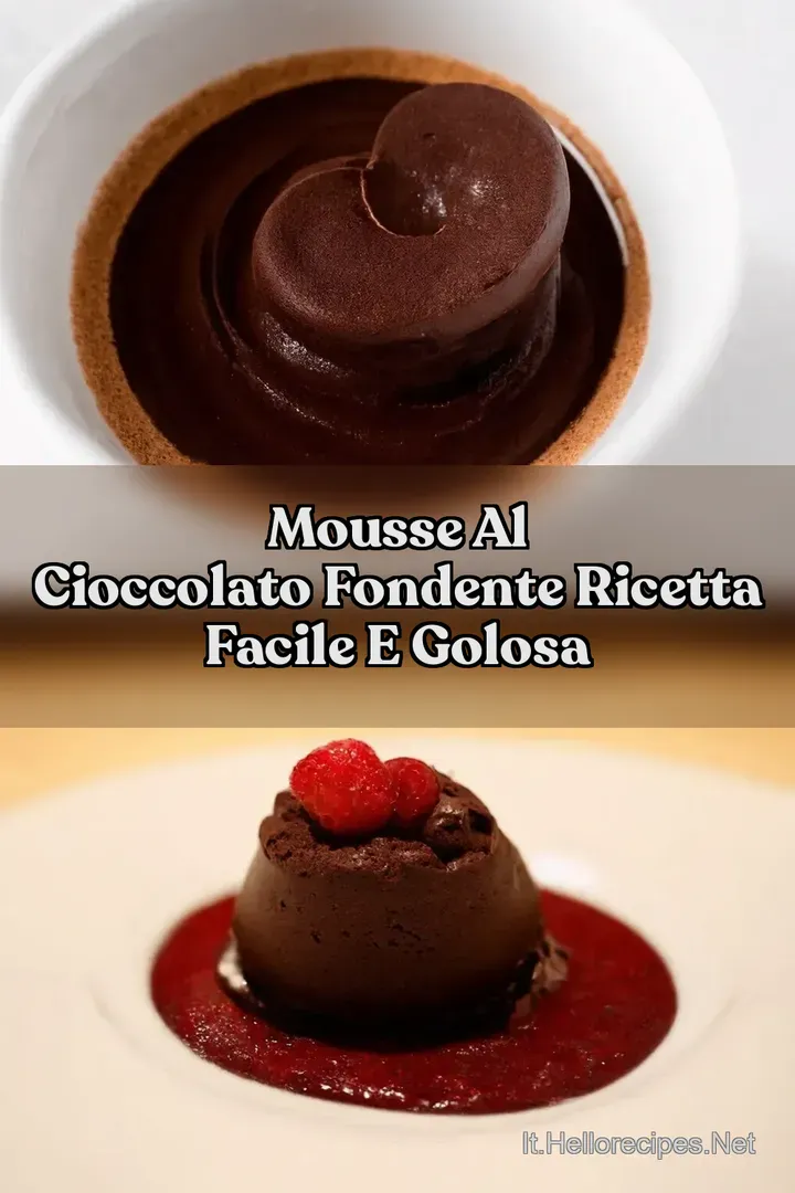 Mousse al Cioccolato Fondente Ricetta Facile e Golosa