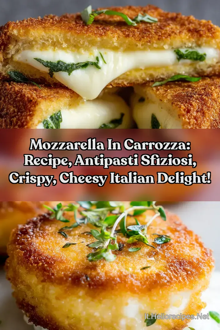 Mozzarella in Carrozza: Recipe Antipasti Sfiziosi Crispy Cheesy Italian Delight!
