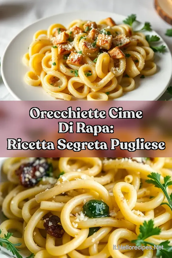 Orecchiette Cime di Rapa: Ricetta Segreta Pugliese