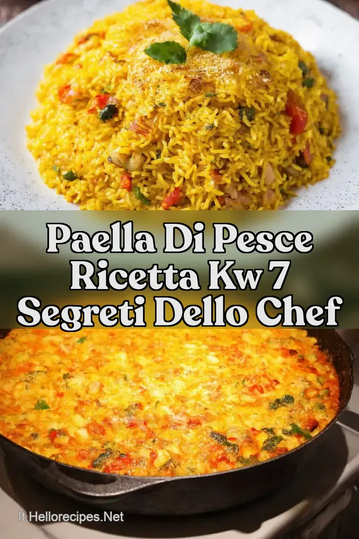 Paella di Pesce Ricetta kw 7 Segreti dello Chef