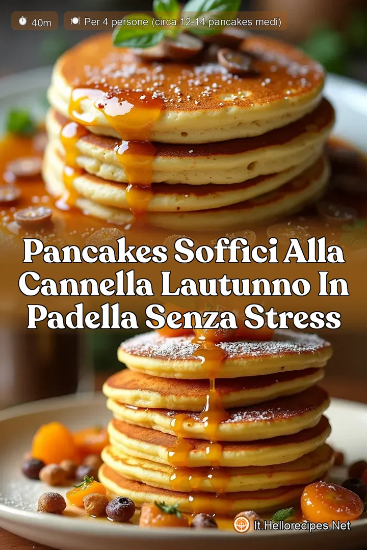 Pancakes Soffici alla Cannella LAutunno in Padella Senza Stress