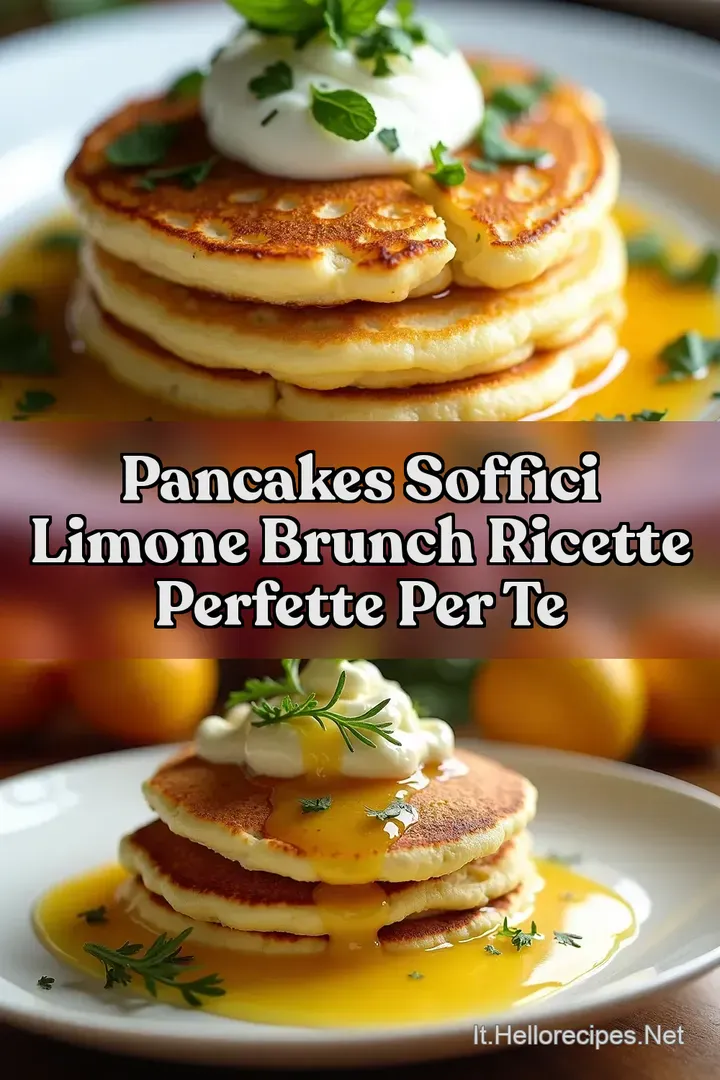 Pancakes Soffici Limone Brunch Ricette Perfette per Te
