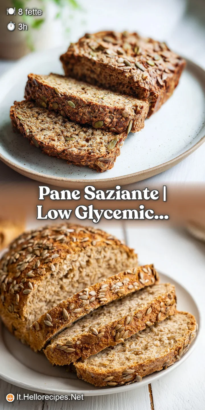 Primo piano di una crosta croccante e dorata, ricca di semi tostati e piccoli alveoli che suggeriscono morbidezza.