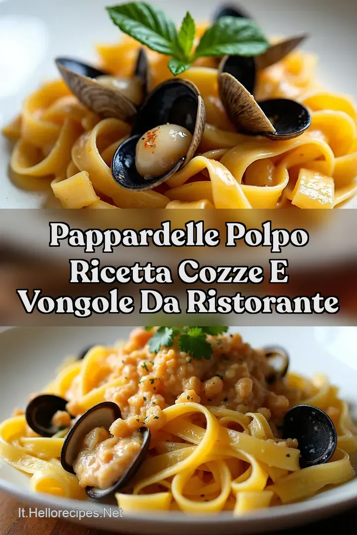 Pappardelle Polpo Ricetta Cozze e Vongole da Ristorante