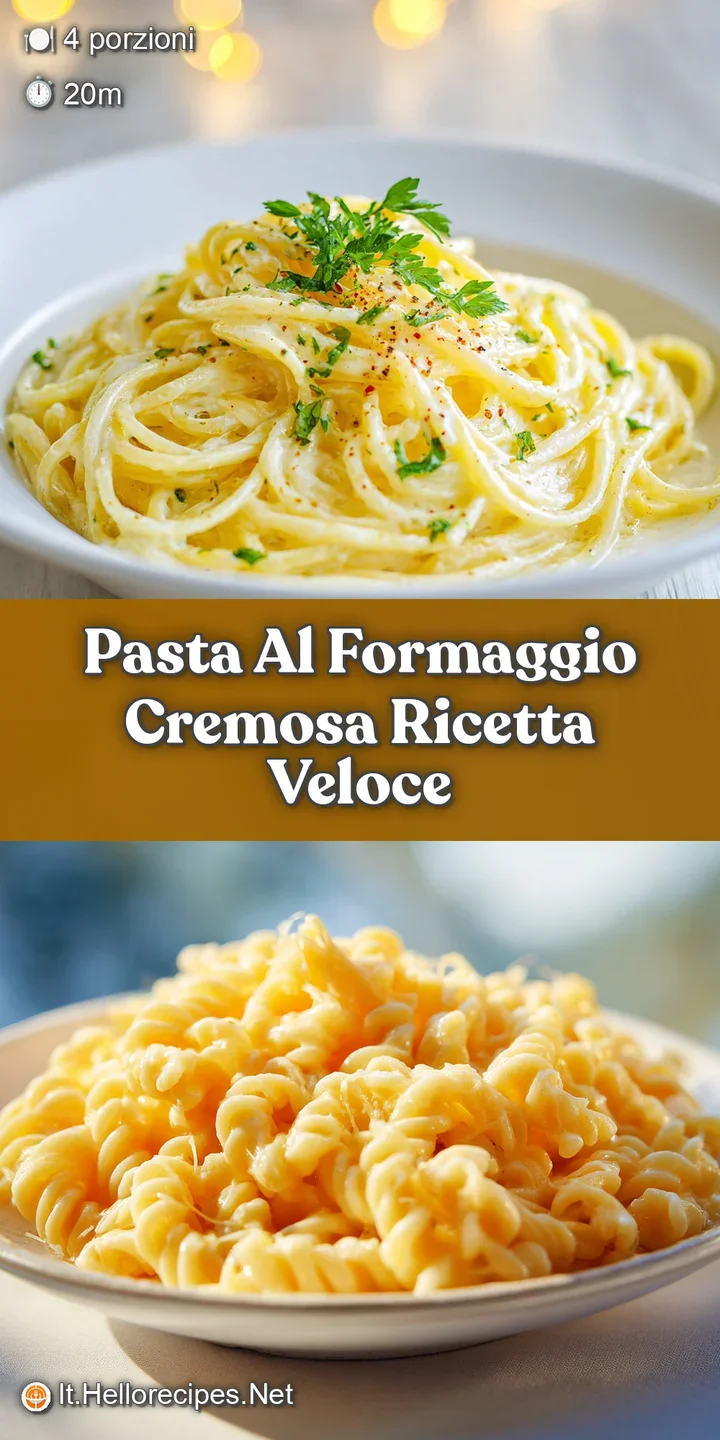 Close-up of perfectly cooked pasta coated in a luscious cheese sauce. The surface shimmers, promising a decadent and flavo...