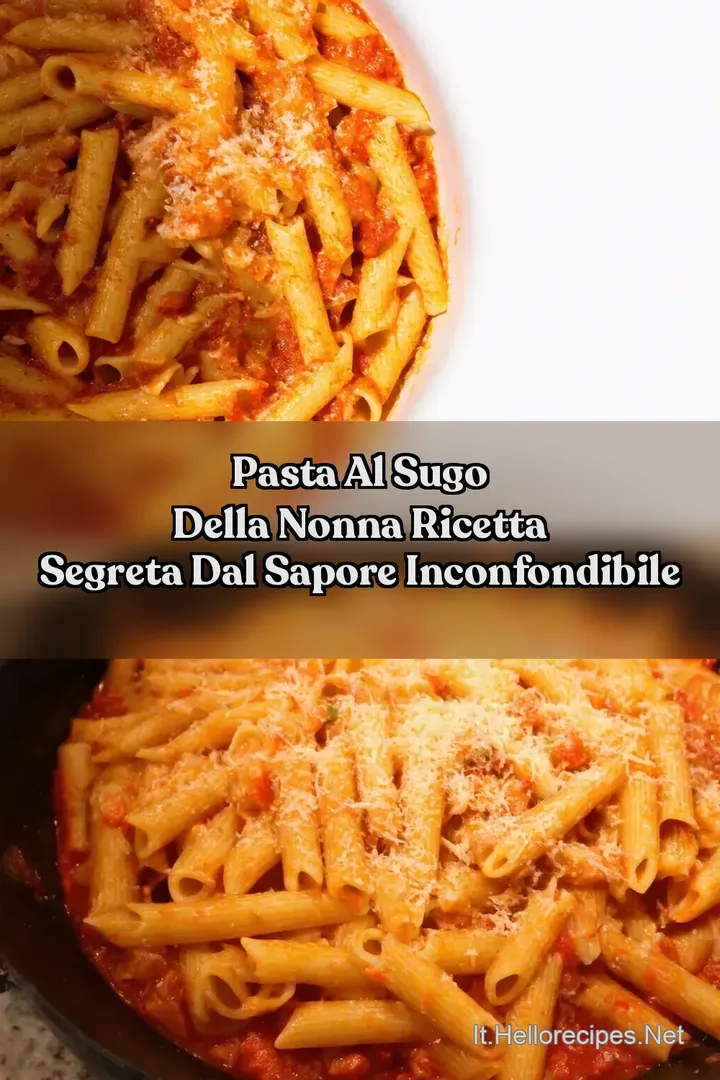 Pasta al Sugo della Nonna Ricetta Segreta dal Sapore Inconfondibile