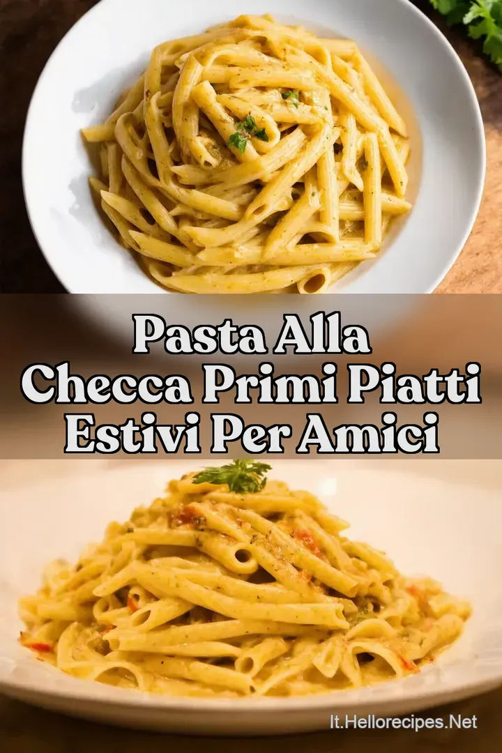 Pasta alla Checca Primi Piatti Estivi per Amici