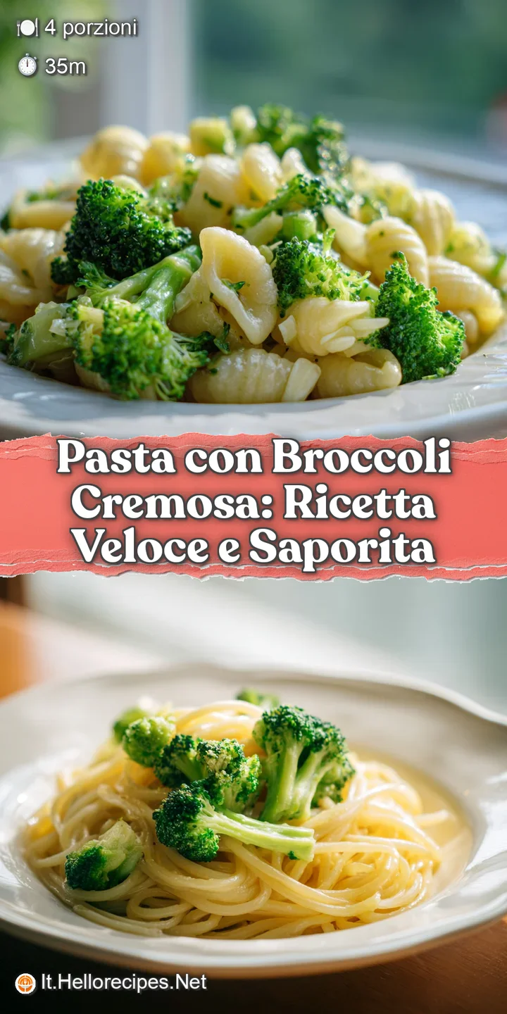 Close-up of tender pasta strands glistening with a rich, velvety broccoli sauce, capturing the warm, comforting texture.