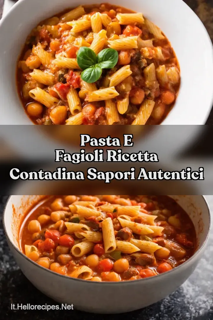 Pasta e Fagioli Ricetta Contadina Sapori Autentici