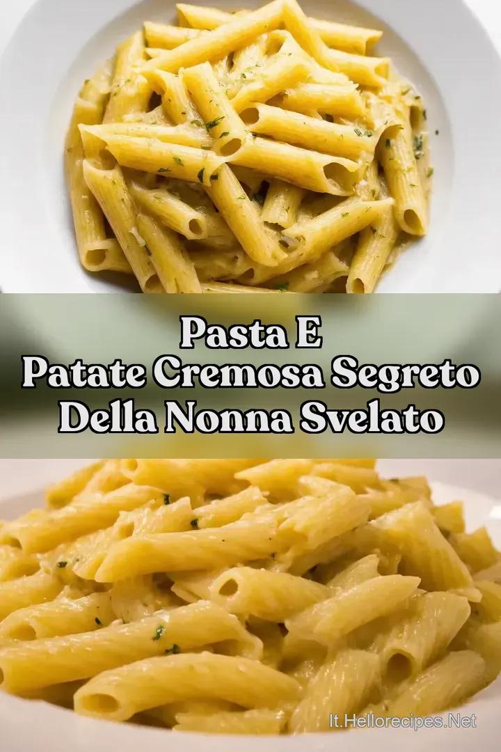 Pasta e Patate Cremosa Segreto della Nonna Svelato