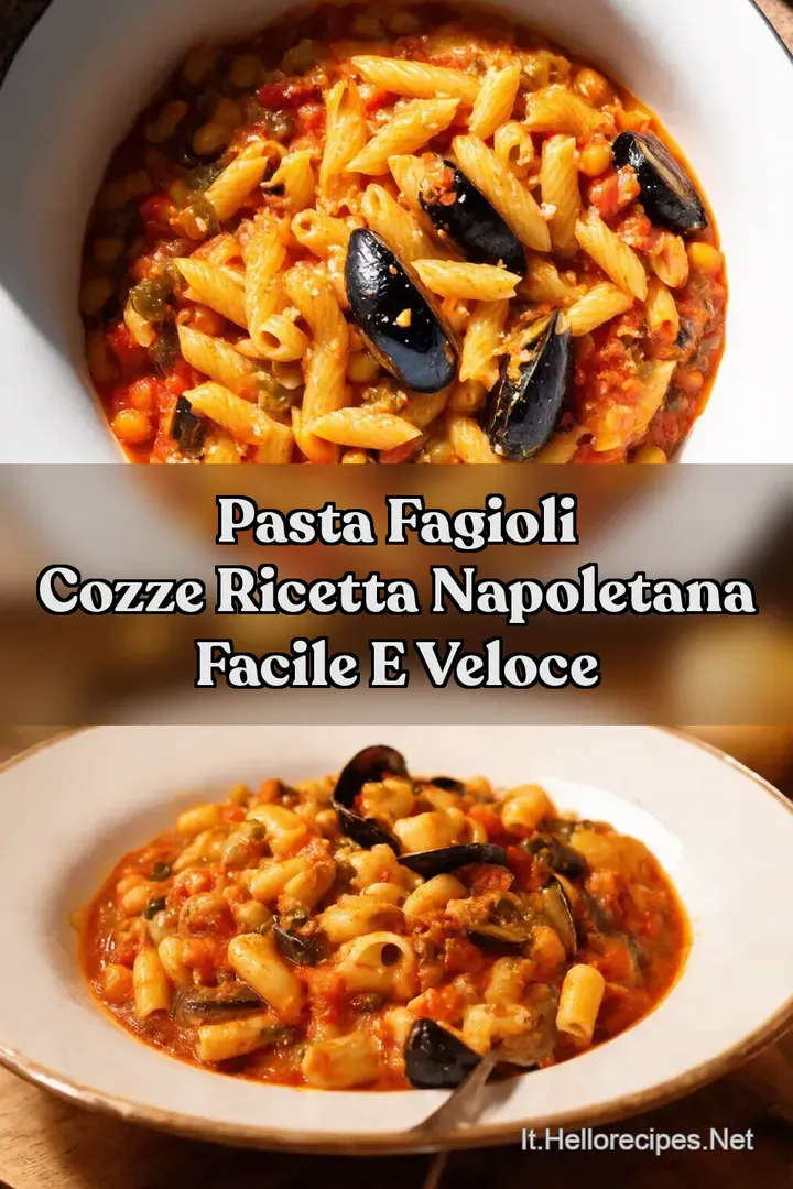 Pasta Fagioli Cozze Ricetta Napoletana Facile e Veloce