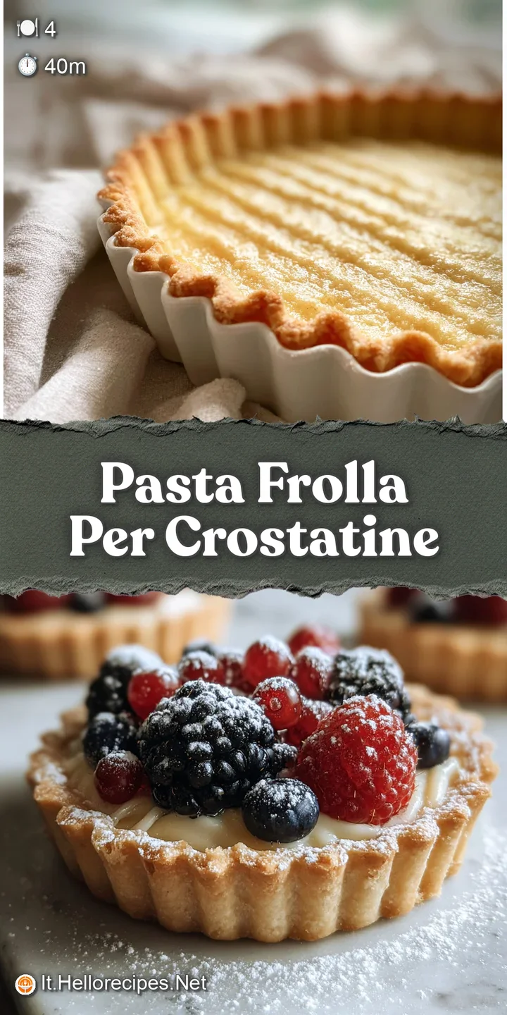 Close-up on a single tart shell: delicate, golden-brown edges & a sandy, crumbly texture. A delightful, bite-sized Italian...