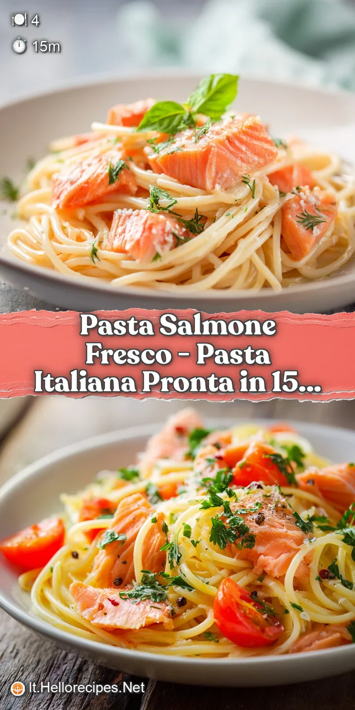 Close-up of fork-tender salmon pieces and burst cherry tomatoes over glossy pasta with a sprinkle of fresh parsley.