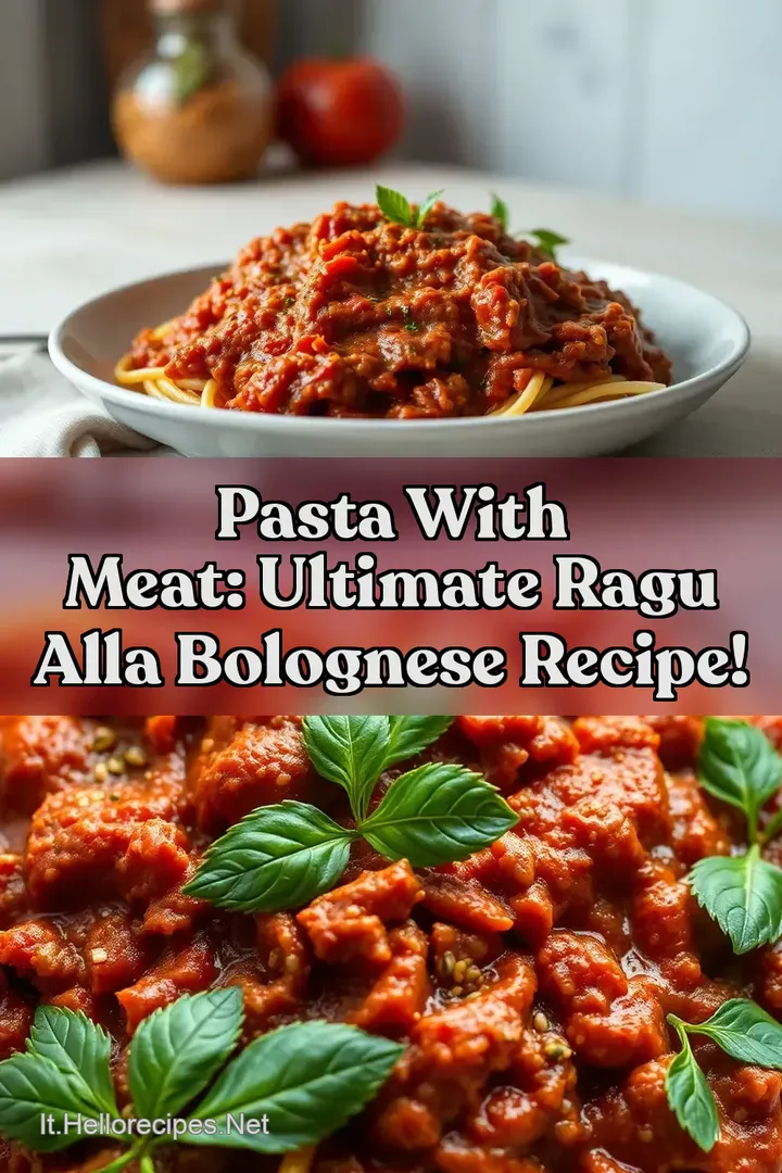 Pasta With Meat: Ultimate Ragu alla Bolognese Recipe!