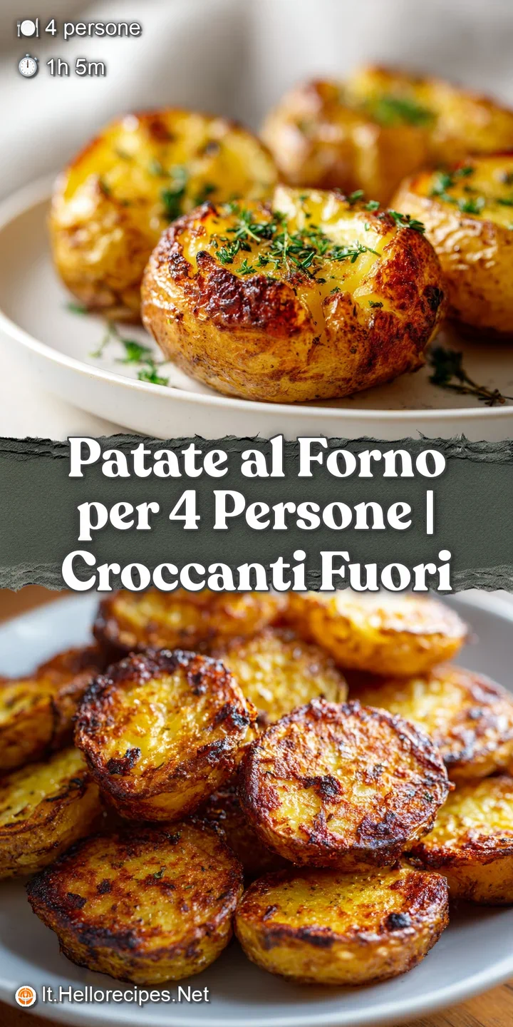 Close-up shot of crispy, golden-brown roasted potatoes, showing the textured surface and vibrant herbs. Steaming hot and r...