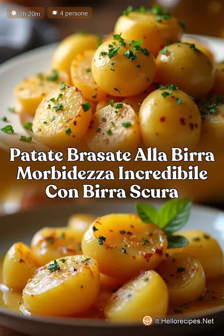 Patate Brasate alla Birra Morbidezza Incredibile con Birra Scura