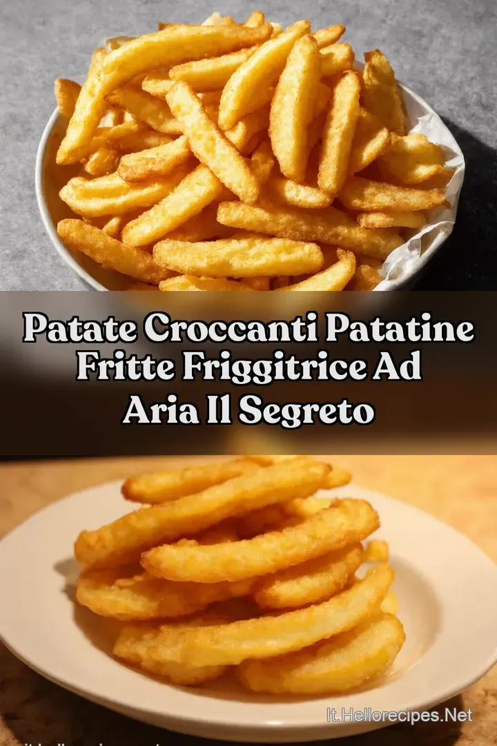 Patate Croccanti Patatine Fritte Friggitrice Ad Aria il segreto