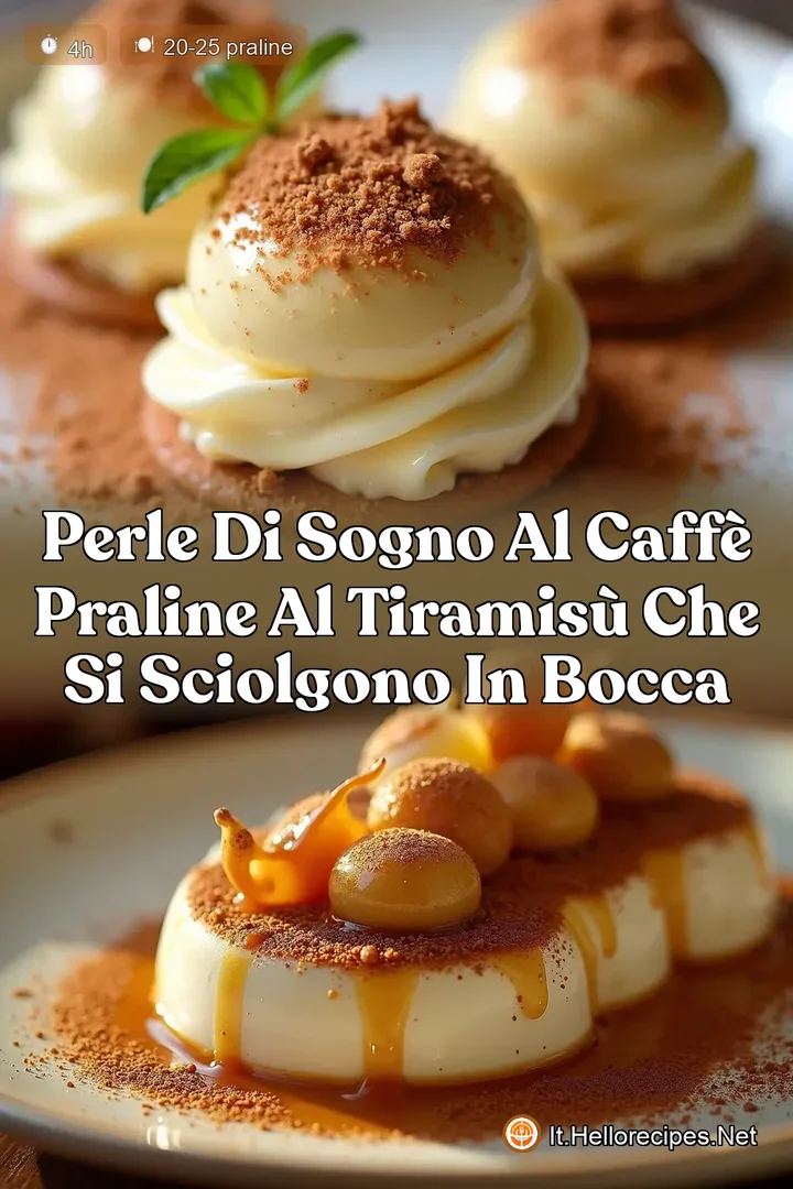 Perle di Sogno al Caff&egrave; Praline al Tiramis&ugrave; che si sciolgono in bocca