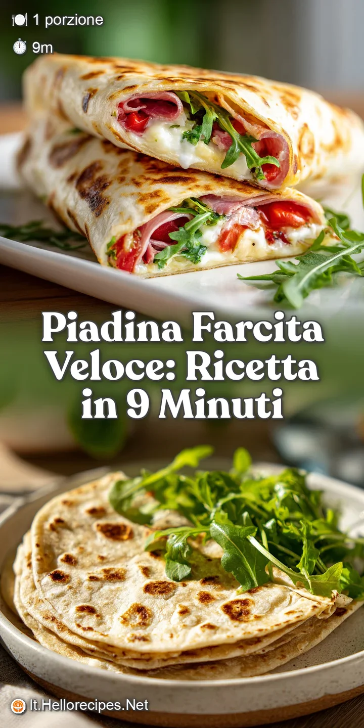 Close-up shot showcasing the warm, bubbly surface of piadina bread hugging fresh, colorful ingredients. Mouthwatering and ...