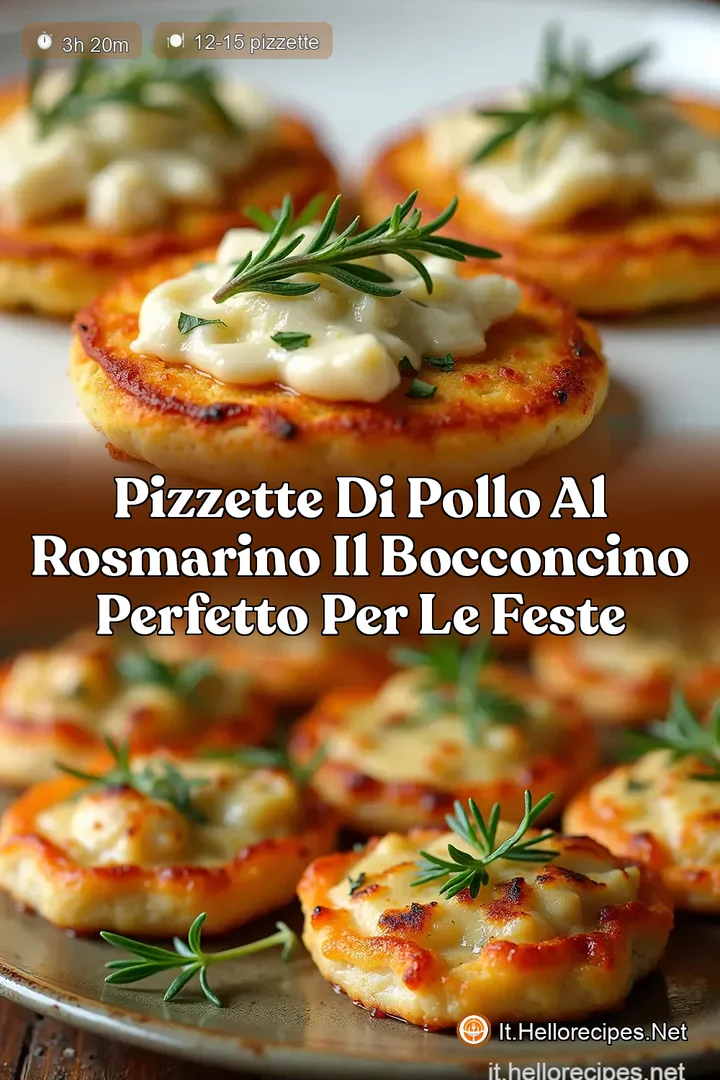 Pizzette di Pollo al Rosmarino Il Bocconcino Perfetto per le Feste